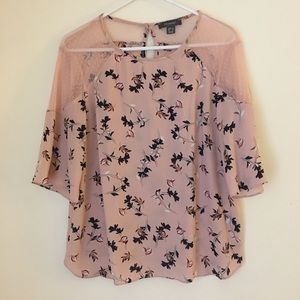Blush Pink Patterned Top (Primark)